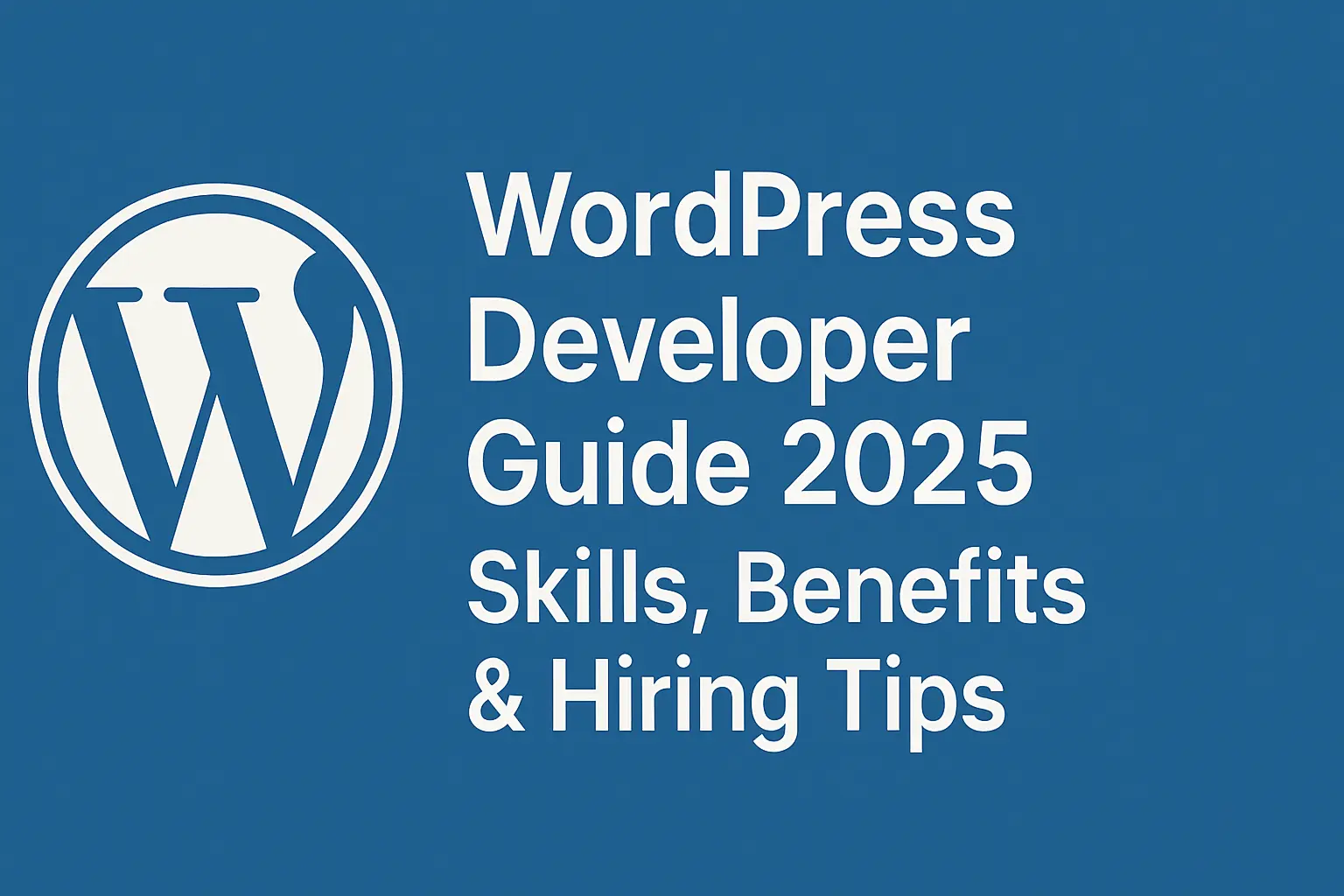 WordPress Developer Guide for 2025